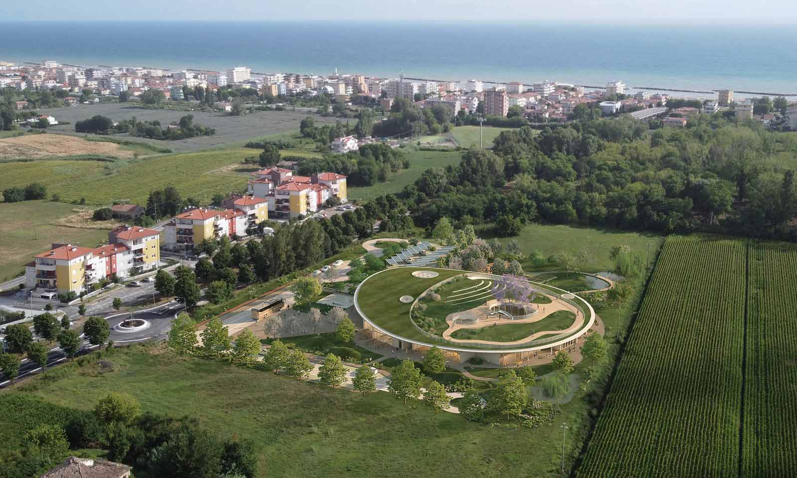 Scuola Primaria Fai Bene - Render volo d'uccello by Liraat